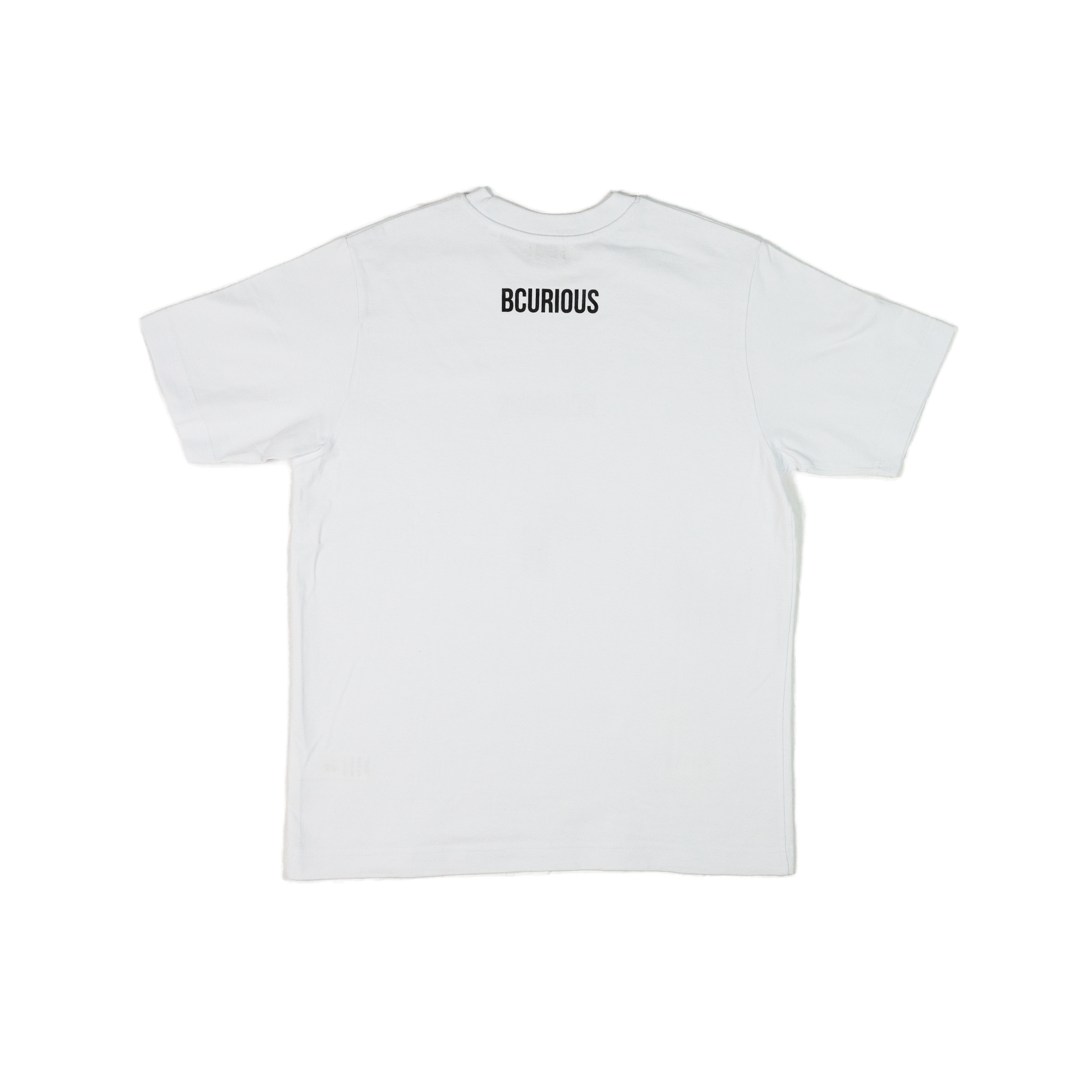 UNISEX ORGANIC COTTON T-SHIRT WHITE DESIGN B BLUE EMBROIDERY LIMITED EDITION - 2